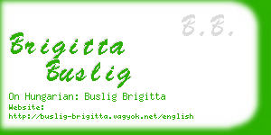 brigitta buslig business card